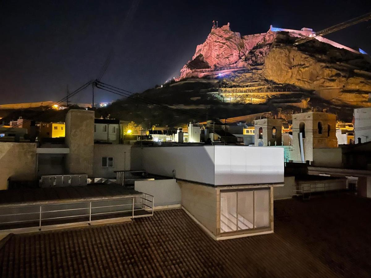 La Terraza. Vistas Al Castillo A 1 Min. De La Playa Alicante Eksteriør billede