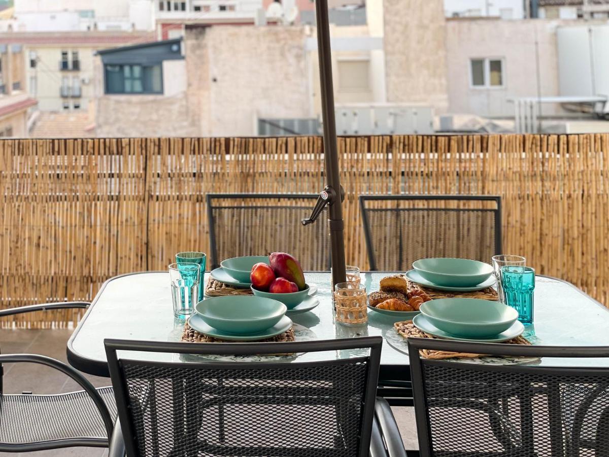La Terraza. Vistas Al Castillo A 1 Min. De La Playa Alicante Eksteriør billede