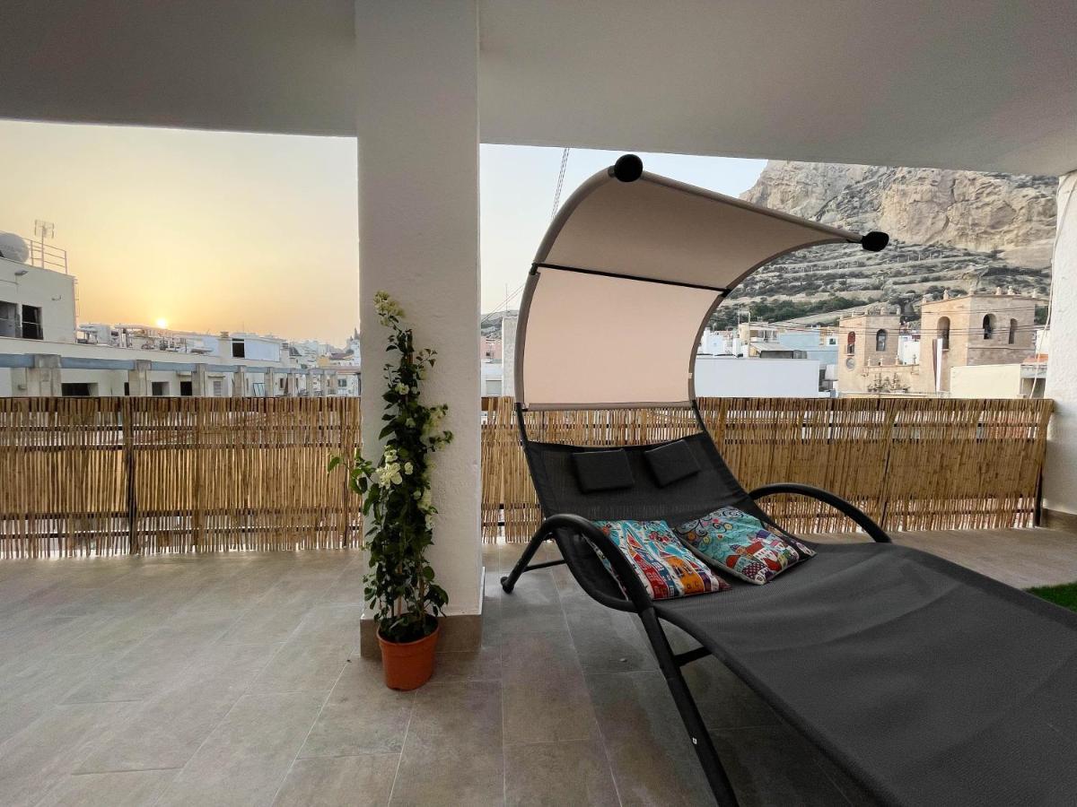 La Terraza. Vistas Al Castillo A 1 Min. De La Playa Alicante Eksteriør billede